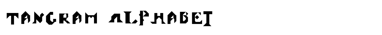 Tangram Alphabet image